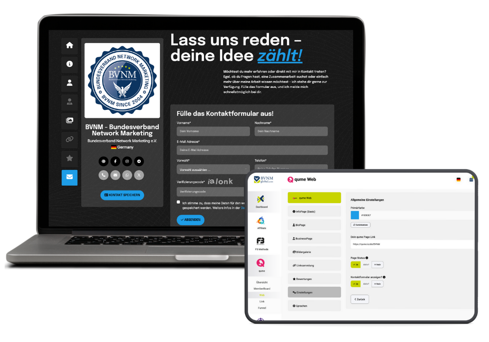 qume - La tua soluzione perfetta per presenza digitale e successo